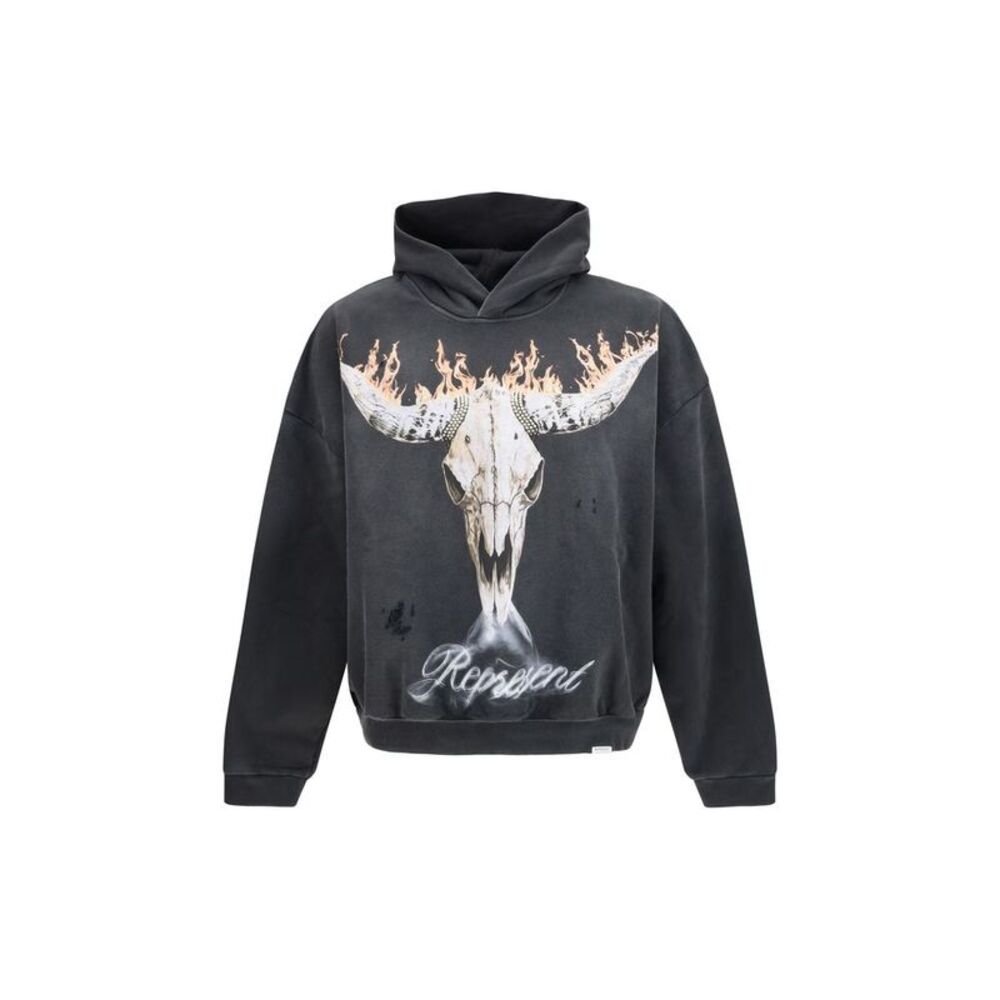 Represent Gray Cotton Men's Sweatshirt
